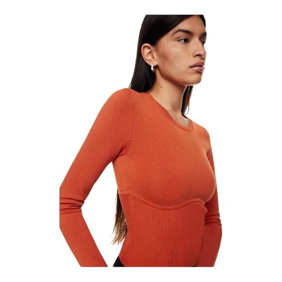 Babaton Sculpt Knit Empire Long Sleeve Top - Picture 2 of 6